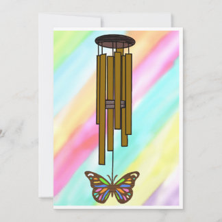Colorful Wind Chime Card