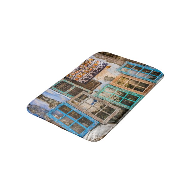 Colorful window frames bath mat (Angled)