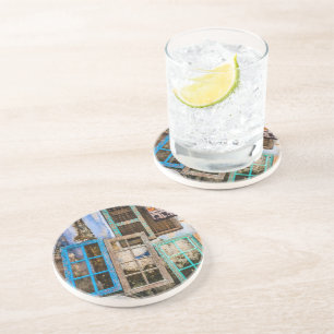 Colorful window frames coaster