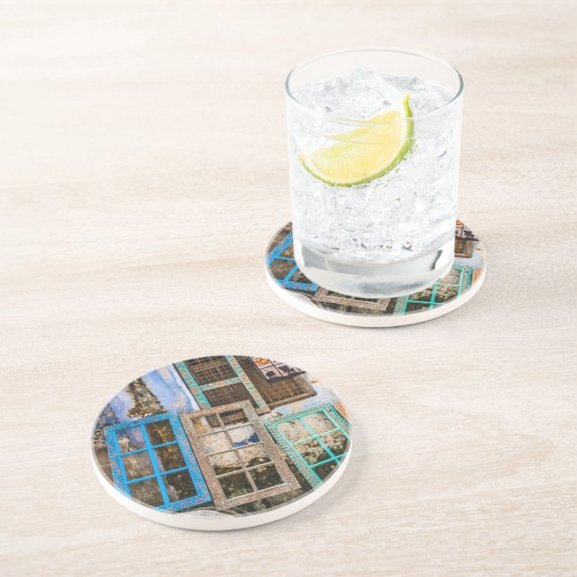 Colorful window frames coaster (Side)