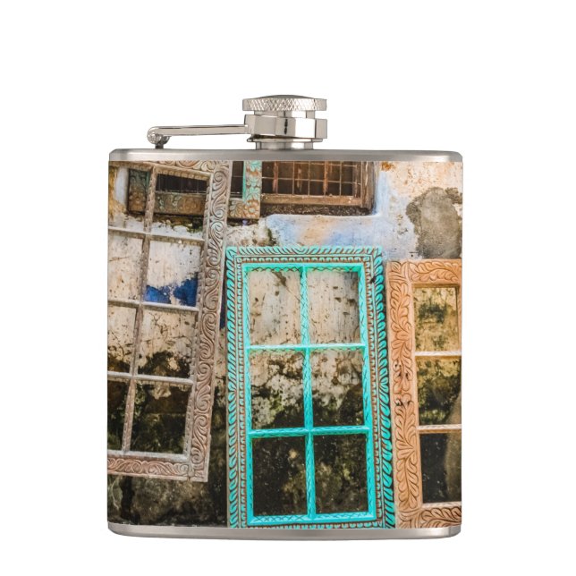 Colorful window frames flask (Front)