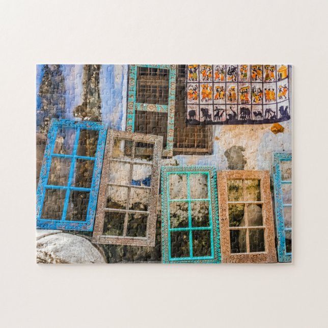 Colorful window frames jigsaw puzzle (Horizontal)