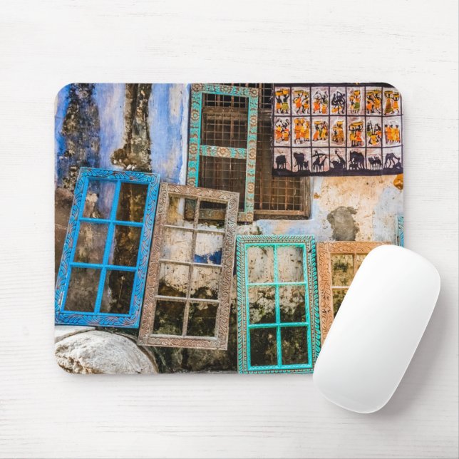 Colorful window frames mouse pad (With Mouse)