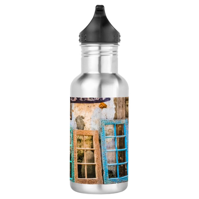 Colorful window frames stainless steel water bottle (Right)
