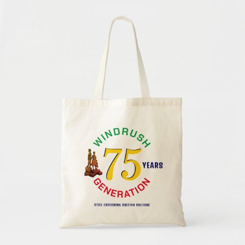 Colorful WINDRUSH GENERATION 75th Anniversary Tote Bag