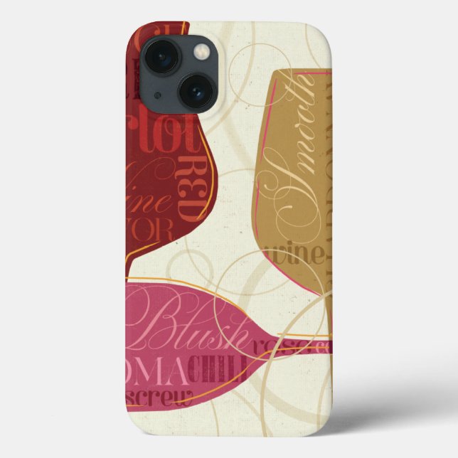 Colorful Wine Glasses Case-Mate iPhone Case (Back)
