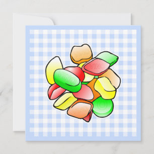 Colorful Wine Gums Mothers Day Card