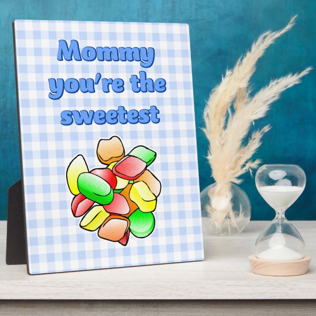 Colorful Wine Gums Plaque (Side)