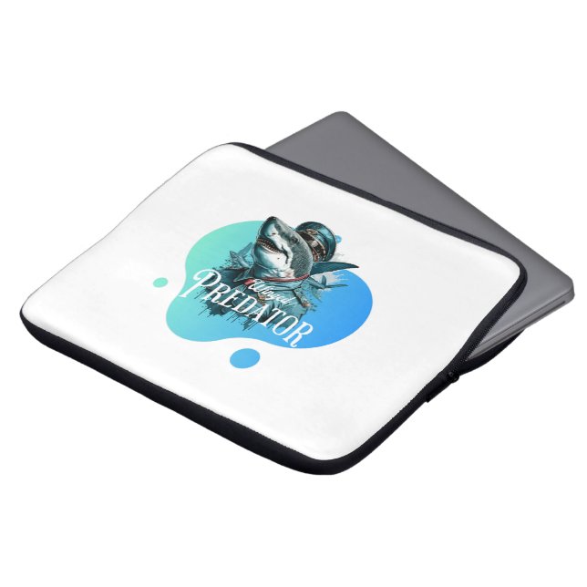 Colorful Winged Predator Laptop Sleeves (Front Top)