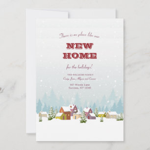 Colorful Winter Landscape Moving Announcement