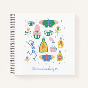 Colorful Witchy Magic Potion Personalized  Notebook