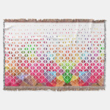 Colorful with a geometric pattern