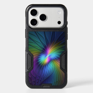 Colorful With Blue Modern Abstract Fractal Art iPhone 17 Pro Max Case