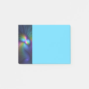 Colorful With Blue Modern Abstract Fractal Art Post-it Notes