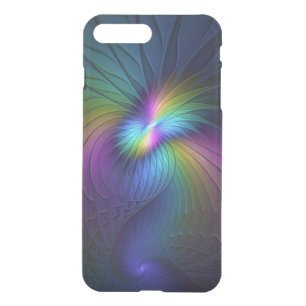 Colorful With Blue Modern Abstract Fractal Art iPhone 8 Plus/7 Plus Case