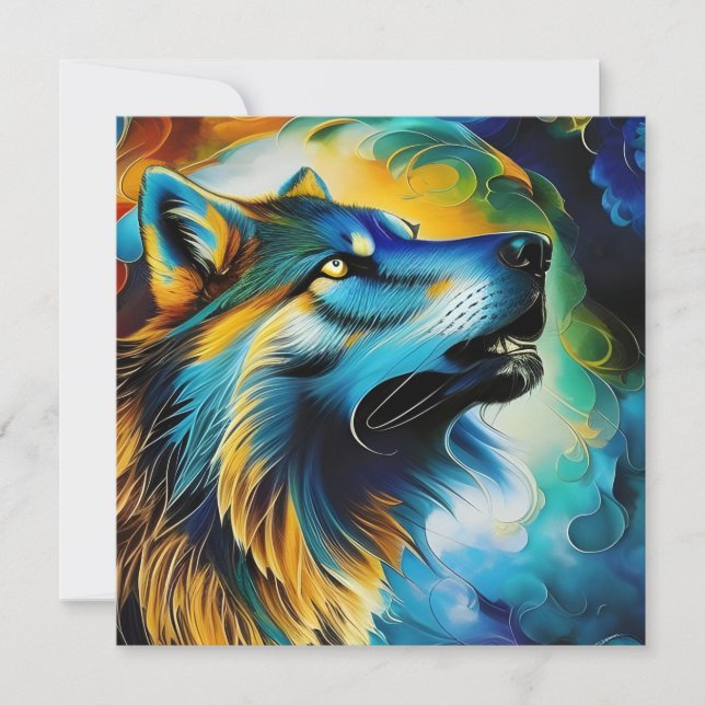 Colorful Wolf Howl (Front)