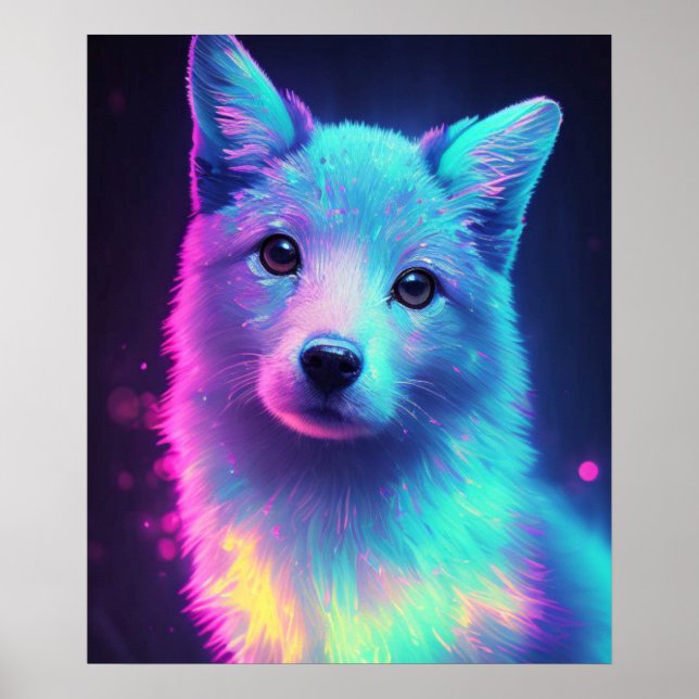 colorful wolf poster (Front)