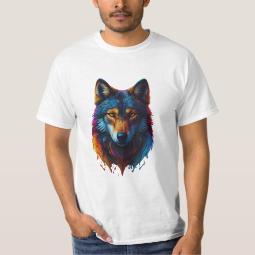 Colorful Wolf T_Shirt