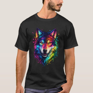Colorful Wolf T-Shirt