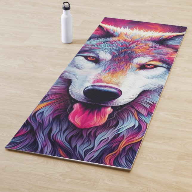 Colorful Wolf Yoga Mat (In Situ)