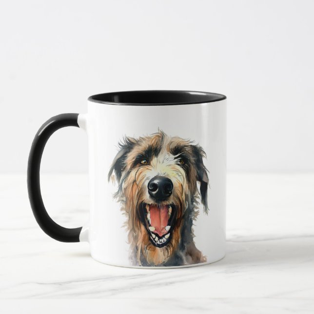 Colorful Wolfhound | Cute hound Mug (Left)