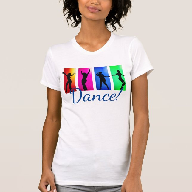 Colorful Women Dancing T-Shirt (Front)