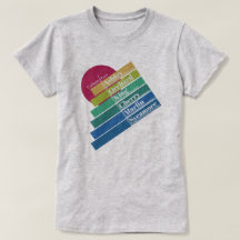 Colorful women's College Park Tee