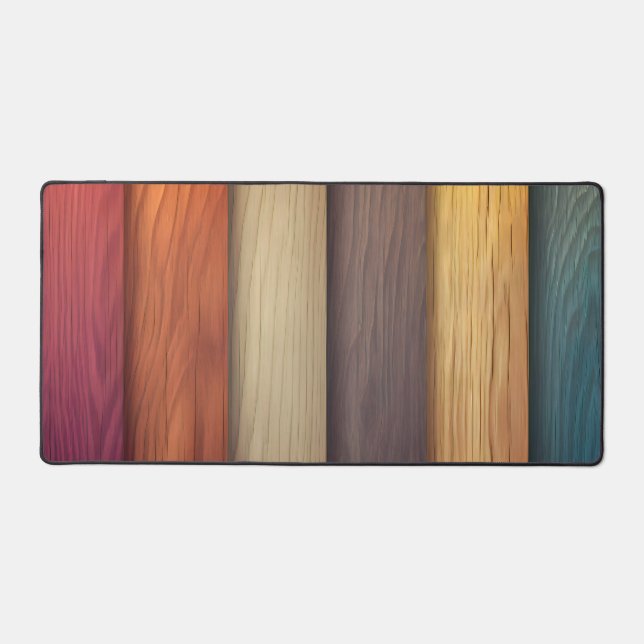 Colorful Wood Desk Mat (Front)