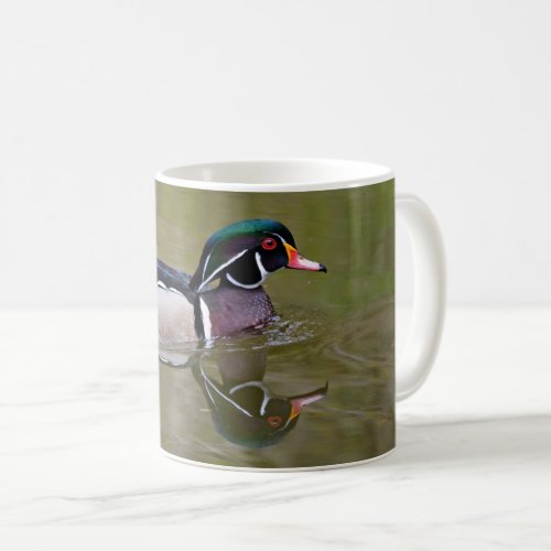 Colorful wood duck coffee mug