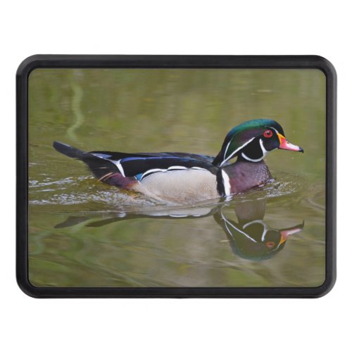Colorful wood duck hitch cover
