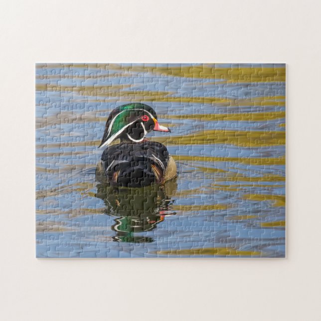 Colorful Wood Duck Jigsaw Puzzle (Horizontal)