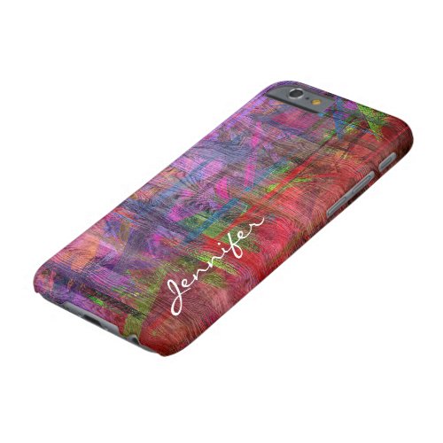 Colorful Wood Grain Texture 3 Barely There iPhone 6 Case