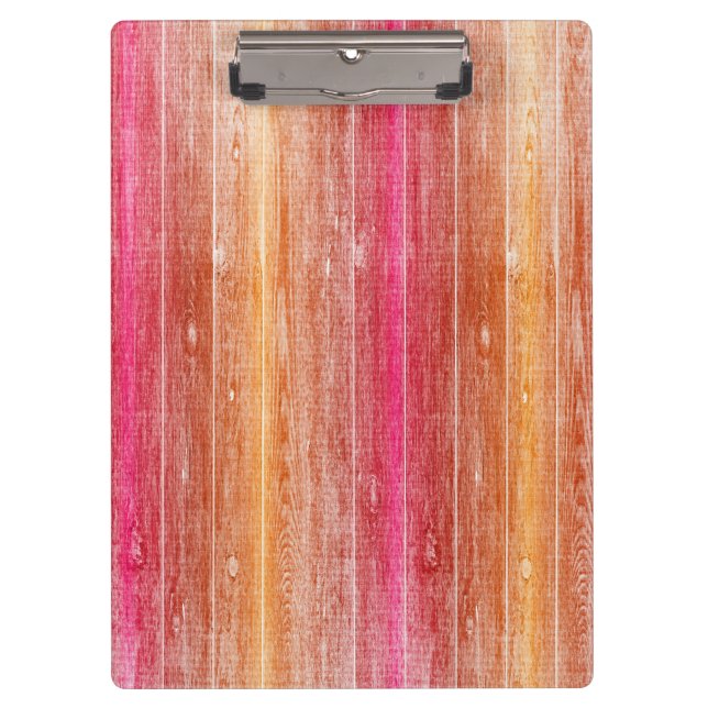 colorful wood wall clipboard (Front)