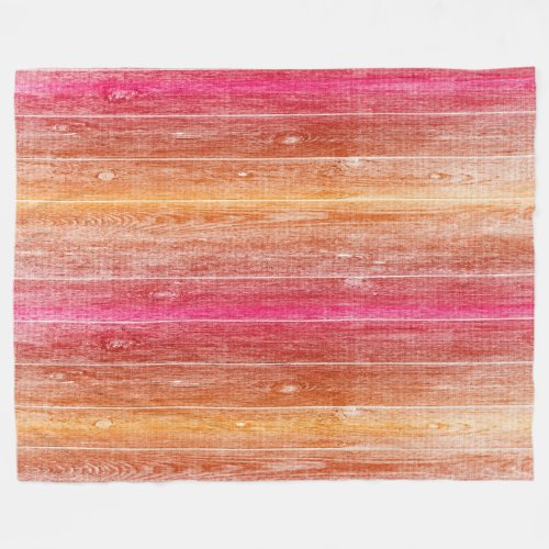 colorful wood wall fleece blanket