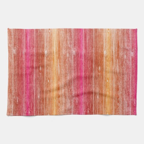 colorful wood wall kitchen towel