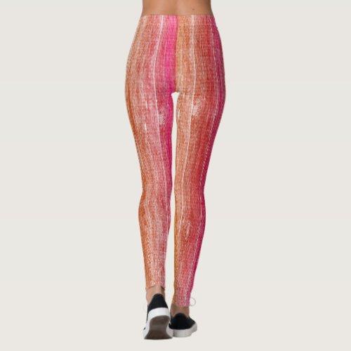 colorful wood wall leggings