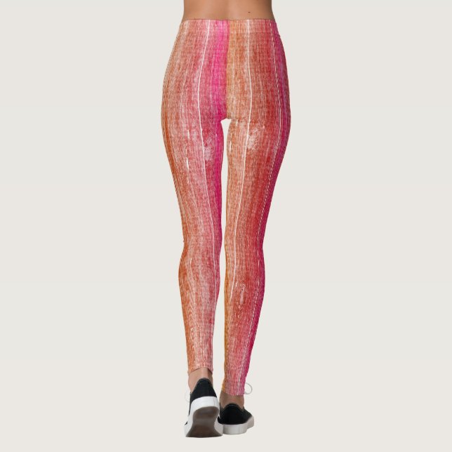 colorful wood wall leggings (Back)