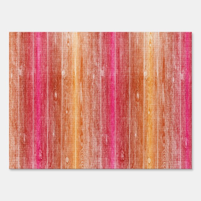 colorful wood wall sign (Back)