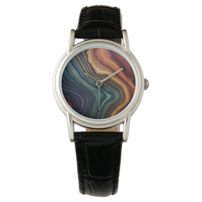 Colorful Wood Watch (Front)