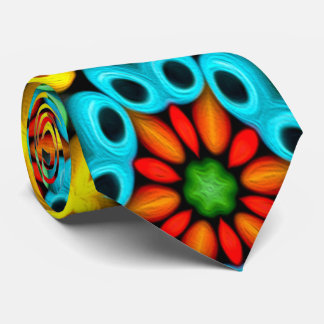 Colorful Wooden Balls Pattern Neck Tie