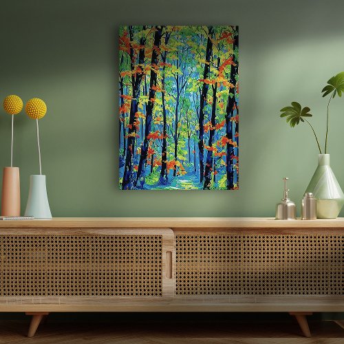 Colorful Woodlands Canvas Print