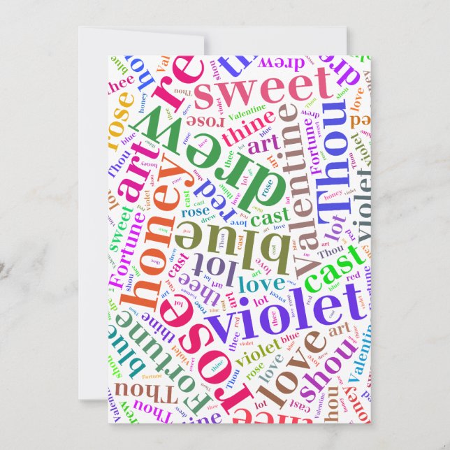 Colorful words (Front)