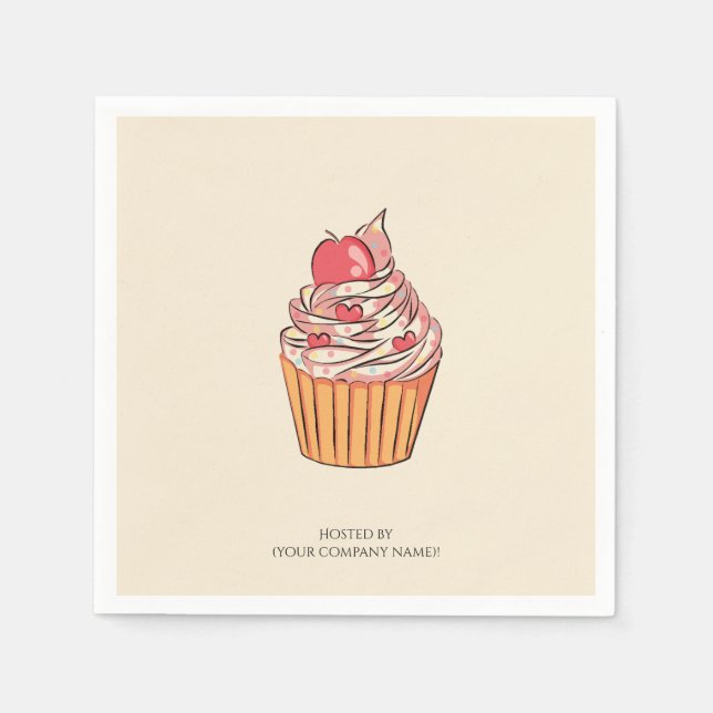 Colorful Work Milestone Celebration Invitation Napkins (Front)