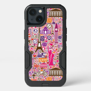 Colorful World Pattern iPhone 13 Case