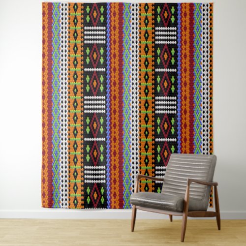 Colorful Woven Design Tapestry