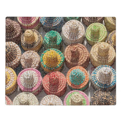 Colorful Woven Hats Jigsaw Puzzle
