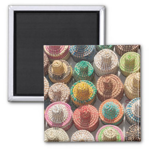 Colorful Woven Hats Magnet