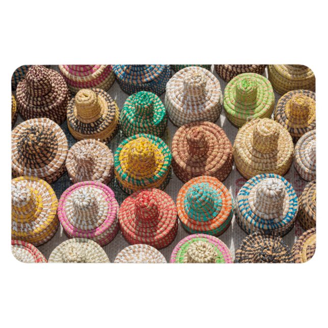 Colorful Woven Hats Magnet (Horizontal)