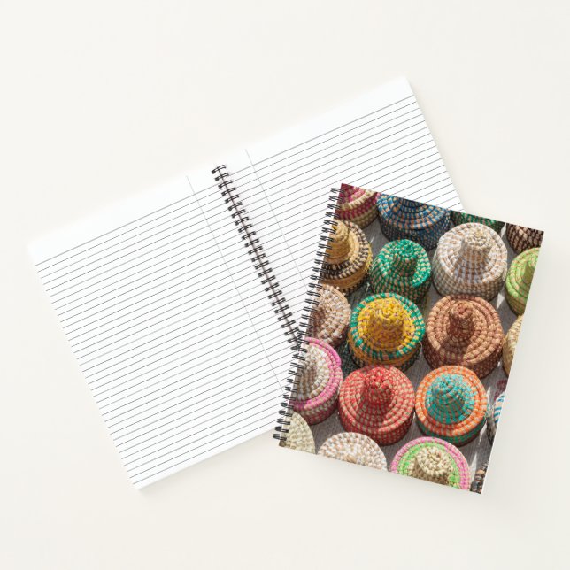 Colorful Woven Hats Notebook (Inside)