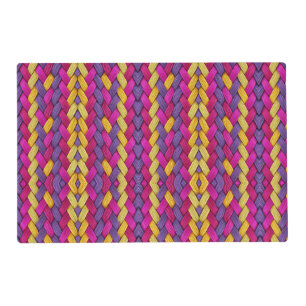 Colorful Woven Pattern Blanket Placemat
